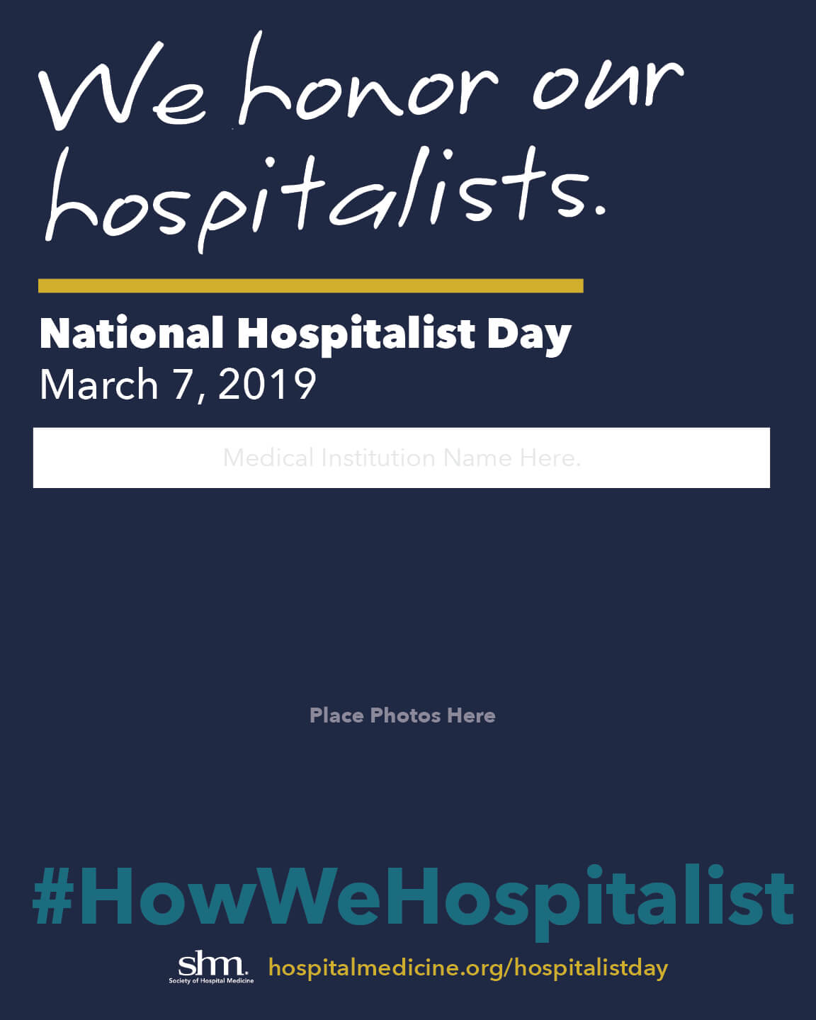National Hospitalist Day Society of Hospital Medicine